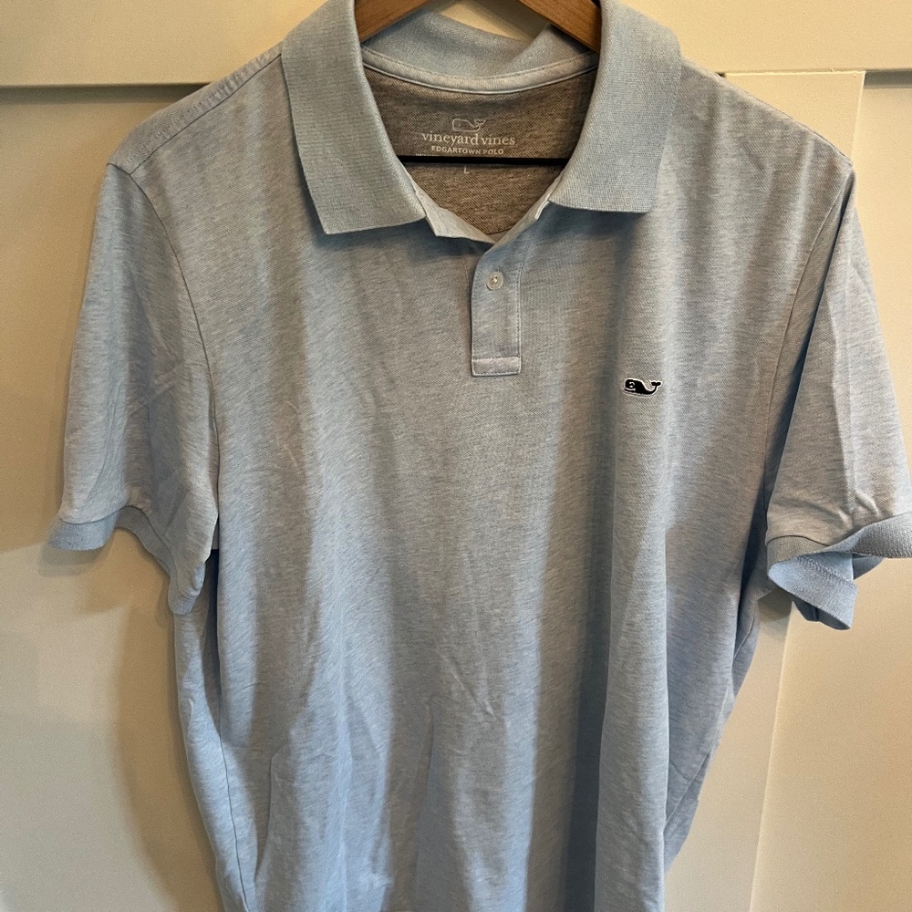 Vineyard Vines Mens Polo L/Blue